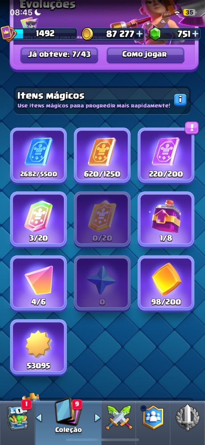 CONTA CLASH ROYALE 9600 TROFÉUS!