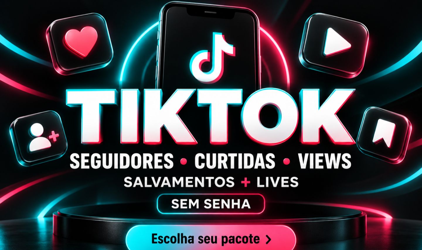 TikTok | Seguidores, Curtidas, Visualizações, Salvamentos e Lives [BARATO]