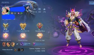 Venda:Conta mobile legends (focado mais no mid)