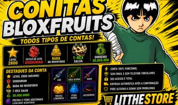 CONTA BLOX FRUITS LVL 2800 + GODHUMAN + BUDA + T-REX + 30M