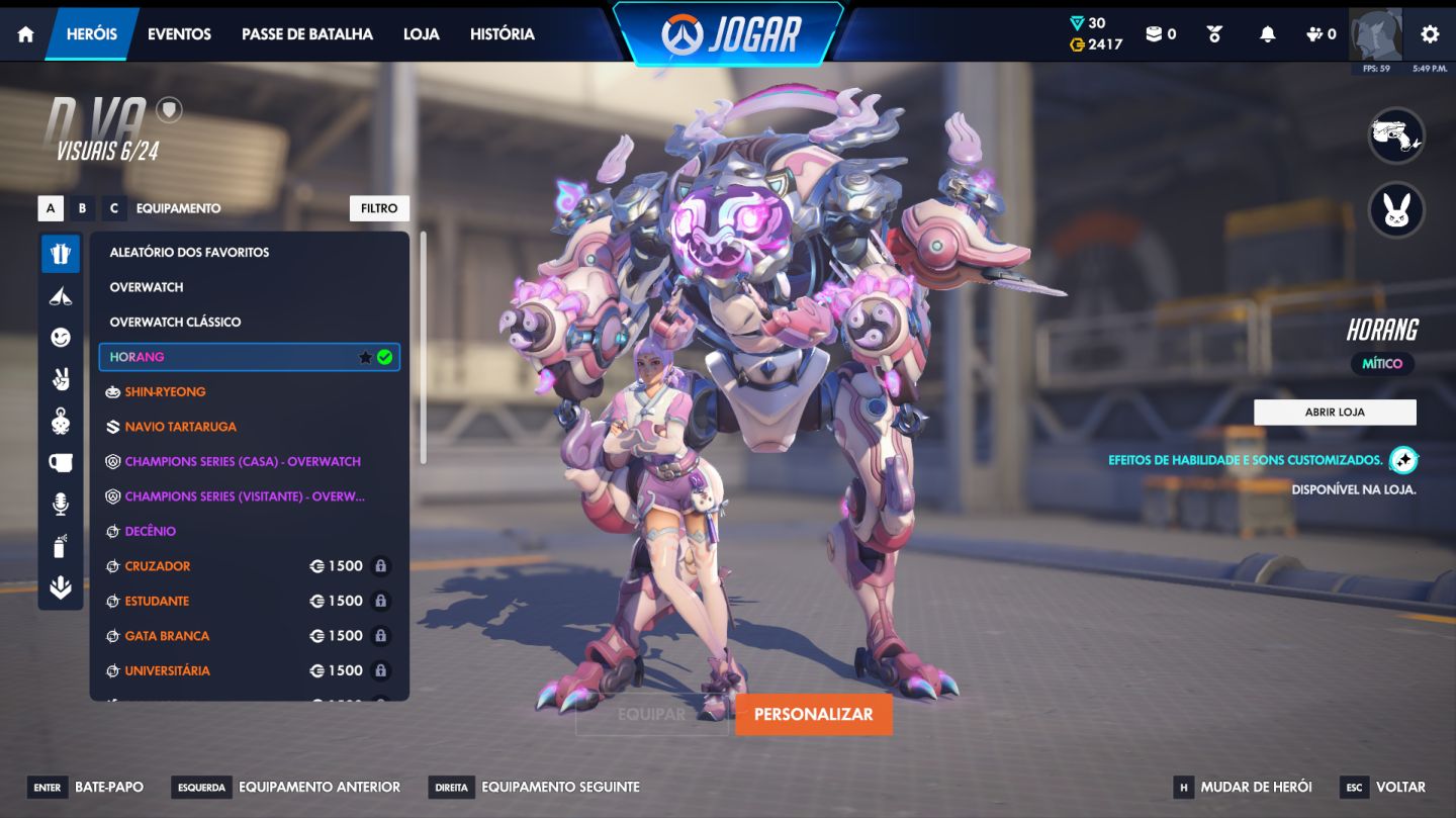 CONTA OVERWATCH BASTANTE SKINS DE LOJA, PREÇO PODE SE NEGOCIAR