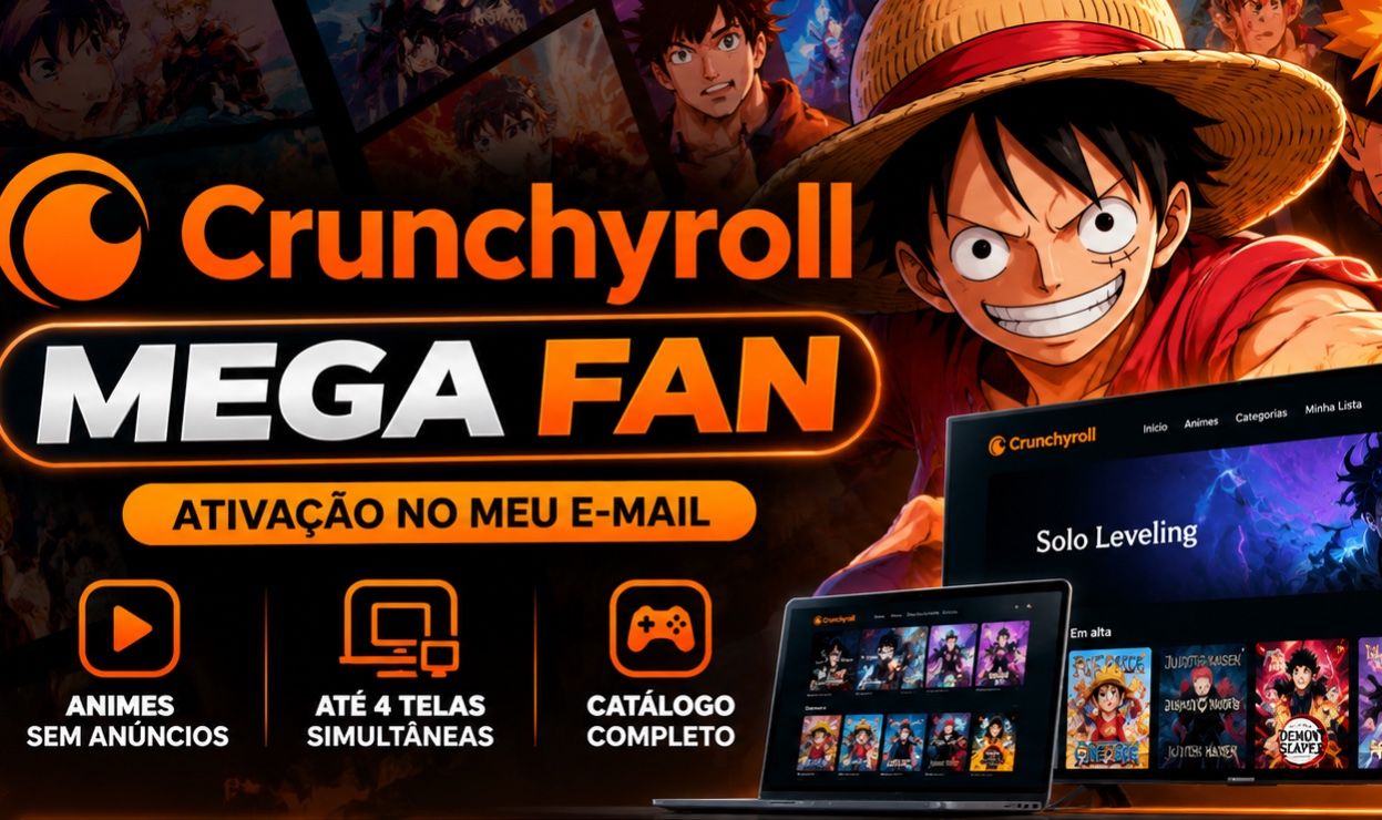Crunchyroll conta Mega Fan | 30 Dias de Uso |
