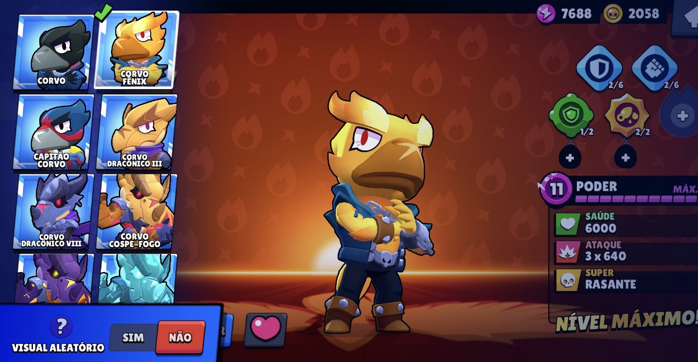 Acc Brawl stars 50+ skins raras e de collab, 18800 trophys, com skin rara Dustin
