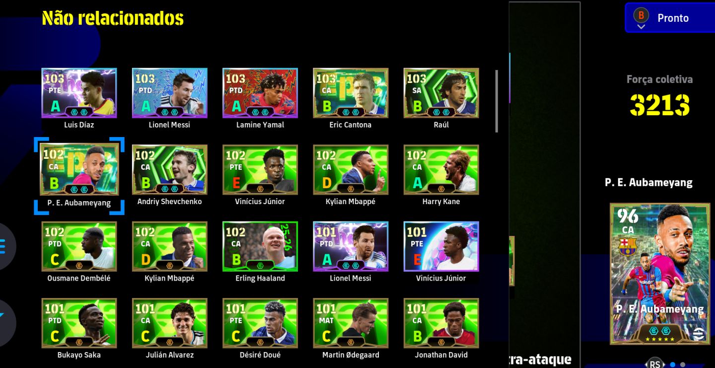 CONTA EFOOTBALL XBOX/PC FORÇA 3213 | RONALDINHO, AGÜERO, CASILLAS, ACESSO TOTAL