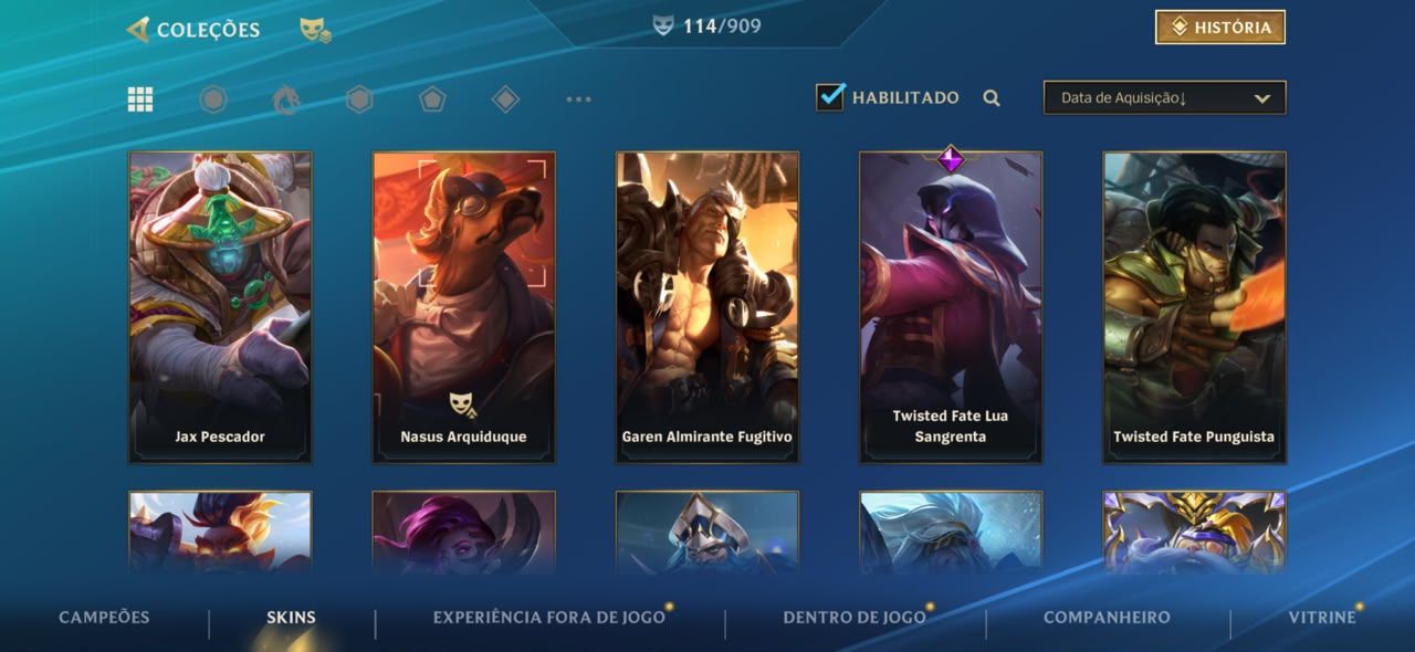 Conta Wild Rift - 115 skins - Diamante - todos os campeões