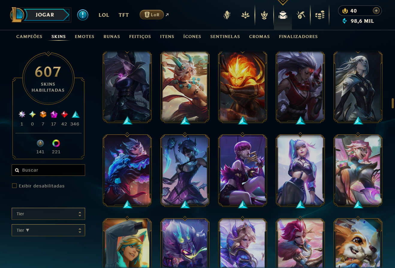CONTA ESMERALDA | 607 SKINS | 340 EMOTES | 174 CROMAS