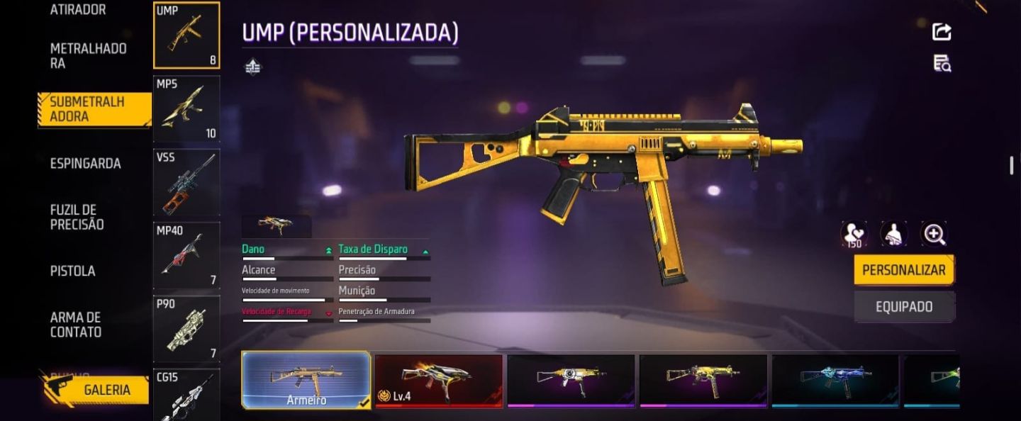 Conta free fire rara