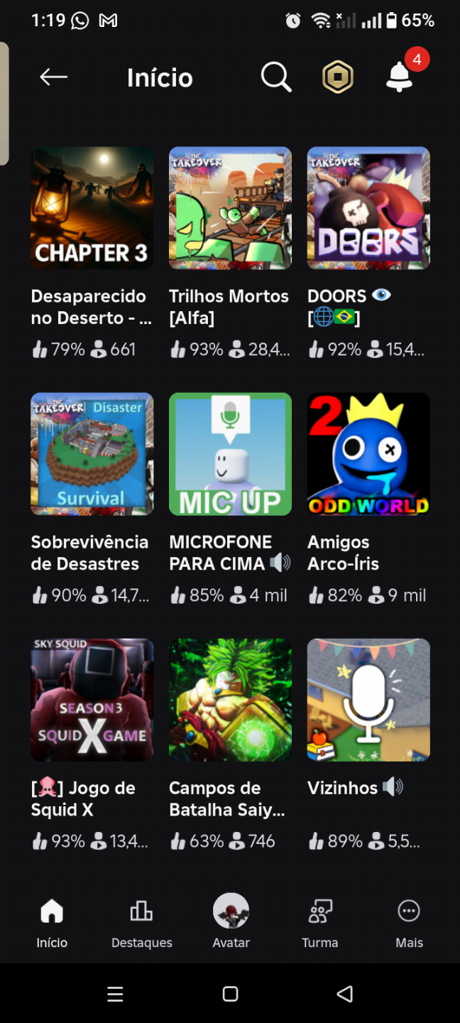 Conta feminina gotica roblox