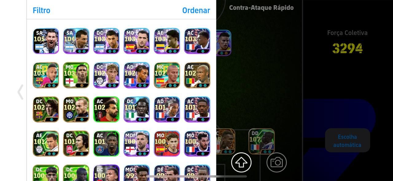CONTA FULL! RONALDO 108 + MESSI 110 + NEY BLITZ + DESAILLY + THURAM + CECH E+++!