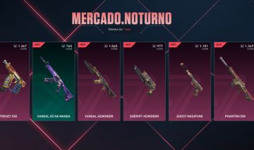 Conta Valotant com skin de 1 phantom, 1 sheriff, 4 vandal e 2 facas