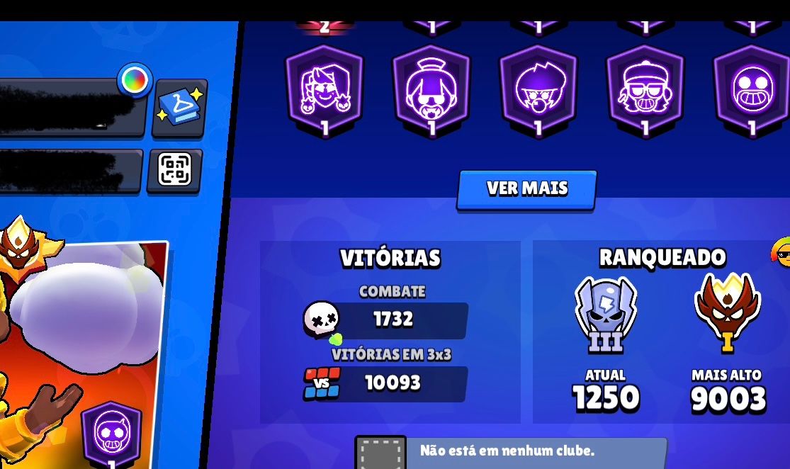 Conta de Brawl com Rank mestre