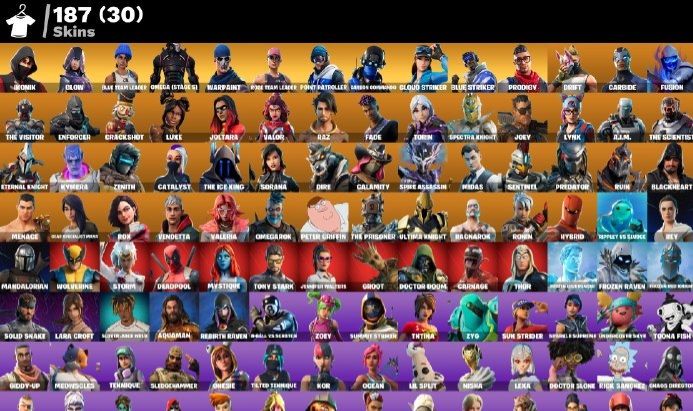 Conta Fortnite 187 SKINS IKONIK/ OG STW SALVE O MUNDO FUNDADOR RARIDADE