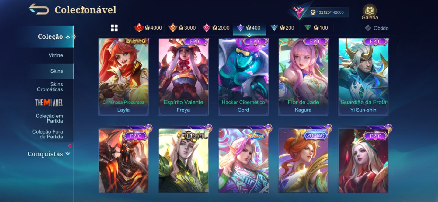 CONTA MOBILE LEGENDS