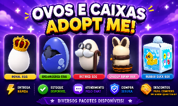 Ovos e Caixas Adopt Me | Entrega Rápida