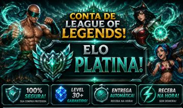 [ENTREGA AUTOMÁTICA] PLATINA II, 21 SKINS, 1 MÍTICA, 2 LENDÁRIAS, 9K EL, LVL 64