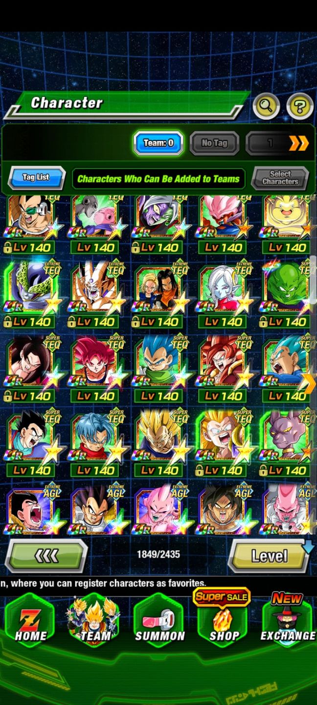 Conta Dokkan battle Avançada (GLOBAL)