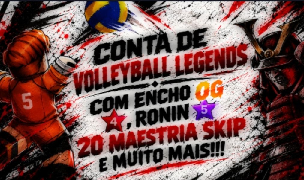 CONTA DE VOLLEYBALL LEGENDS COM ENCHO OG M4, RONIN M5, KIJO OG E MUITO MAIS!!!