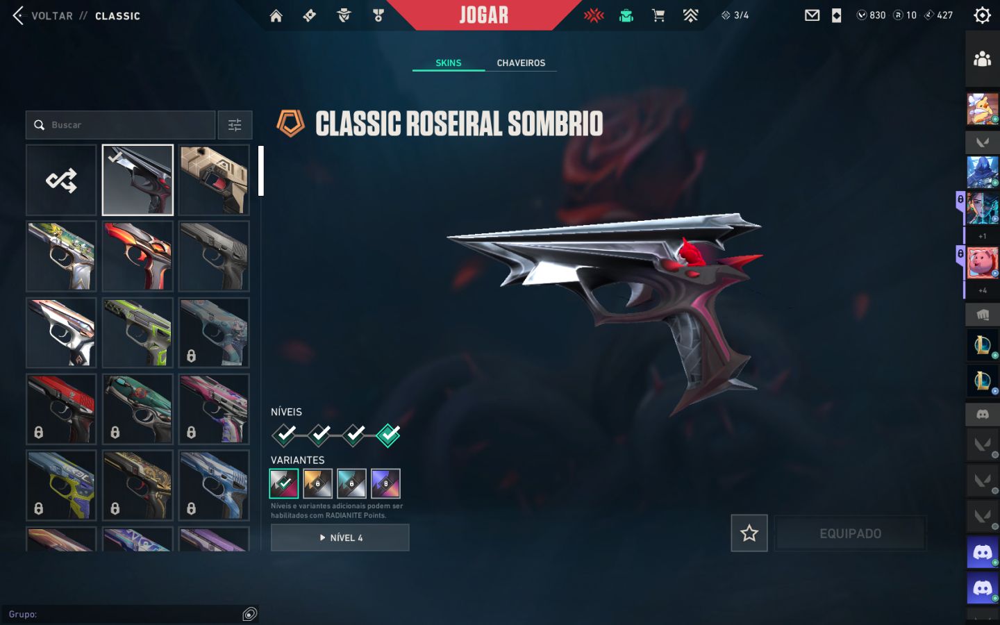 Conta valorant com 3400 reais gastos!!!