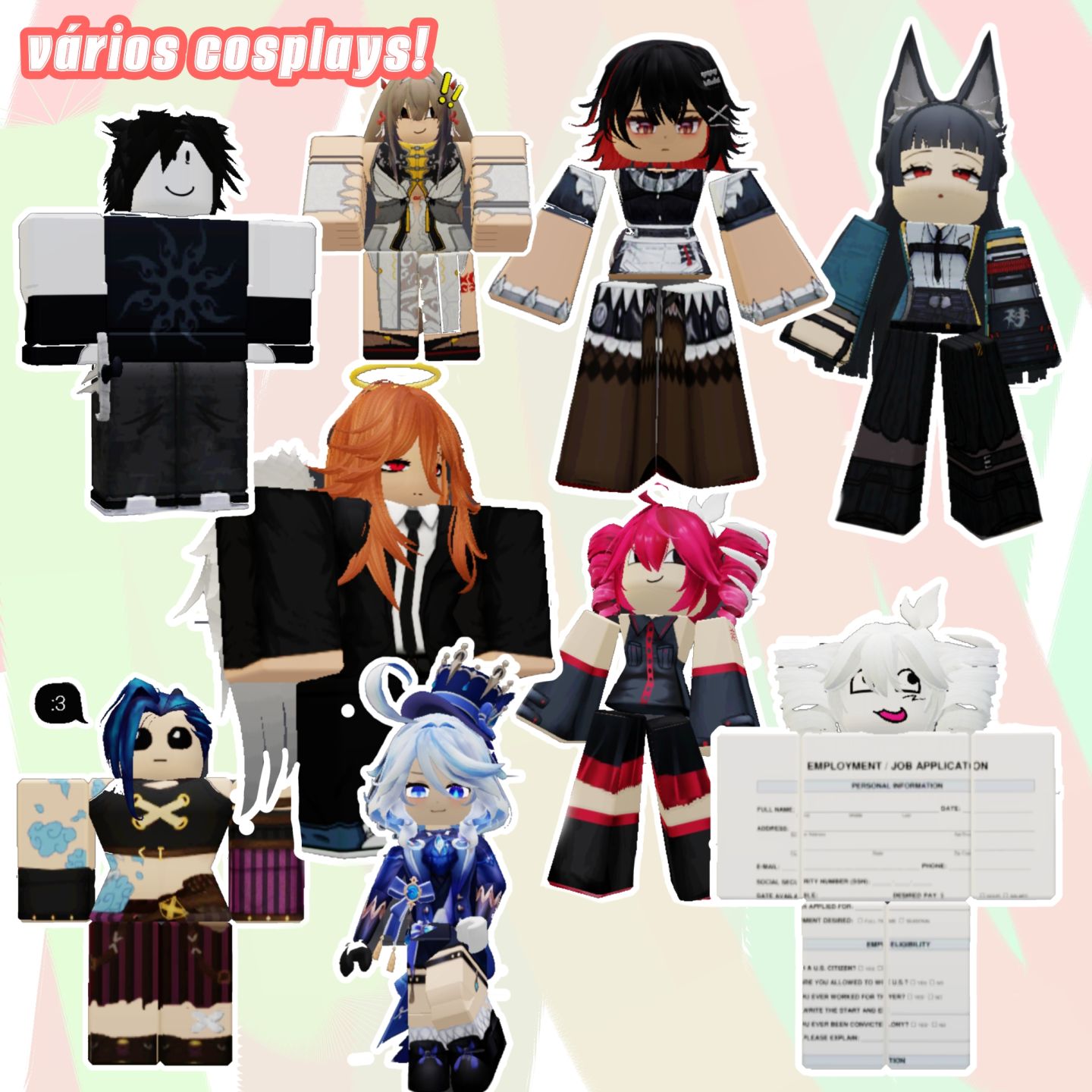 ROBLOX | +200 ITENS PAGOS | ROUPAS, ACESSÓRIOS E COSPLAYS, JOGOS E +!