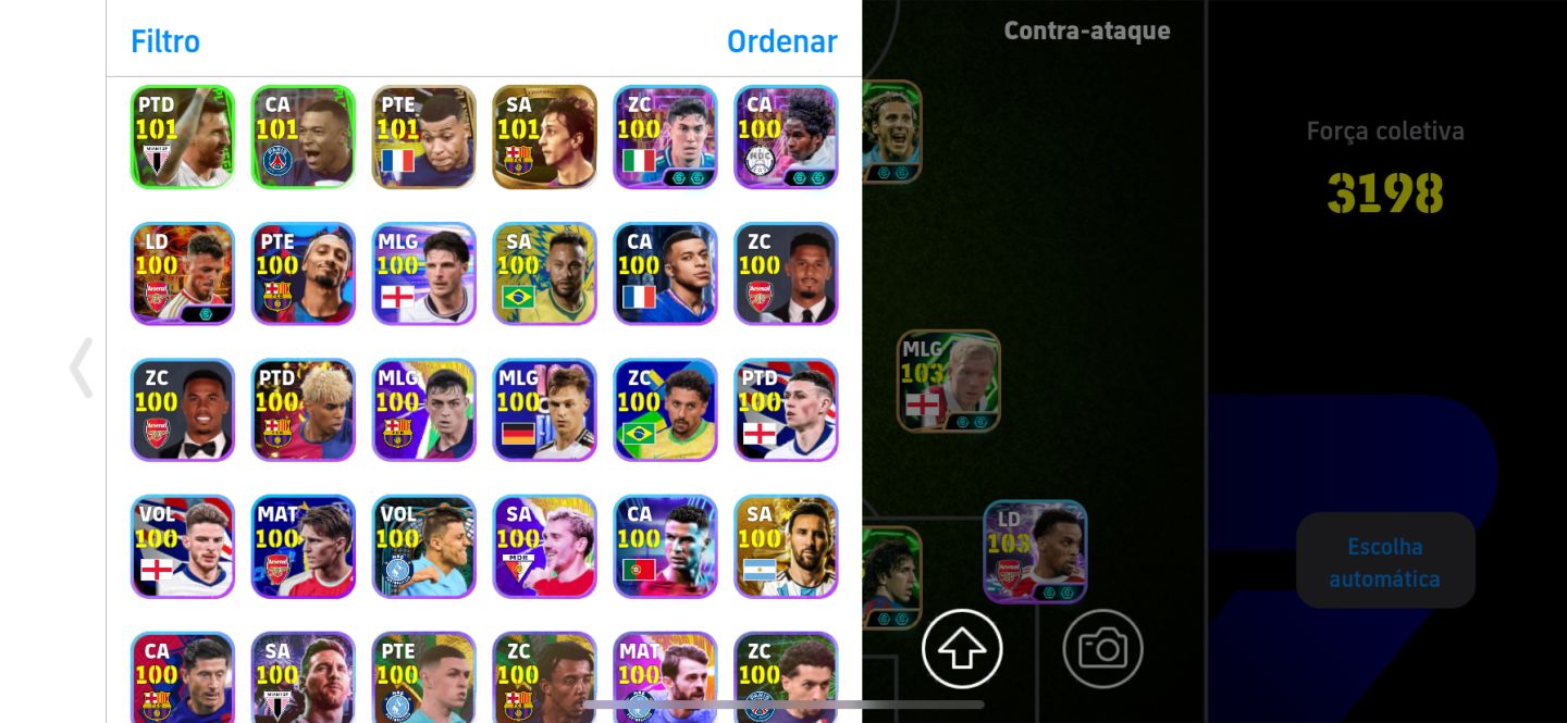 (NOVO MENOR PREÇO) CONTA DE EFOOTBALL COM VÁRIOS ÉPICOS E JOGADORES RAROS!