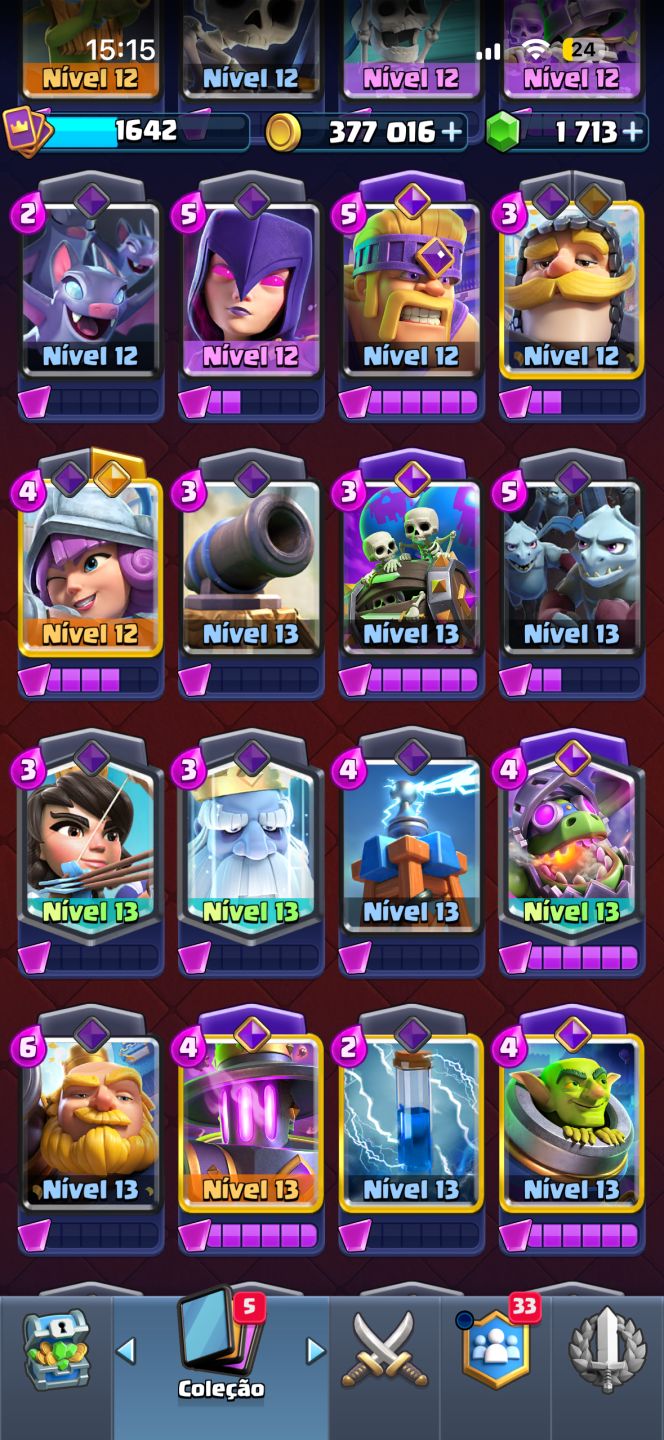 Conta de clash Royale full com 12000 troféus