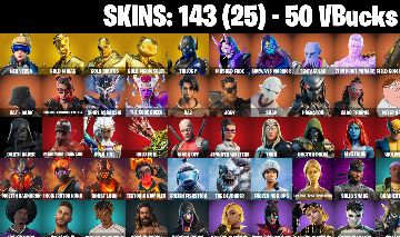 CONTA FORTNITE com Neo Versa | Gold Midas | Gold Brutus - CANDY AXE e 143 SKINS