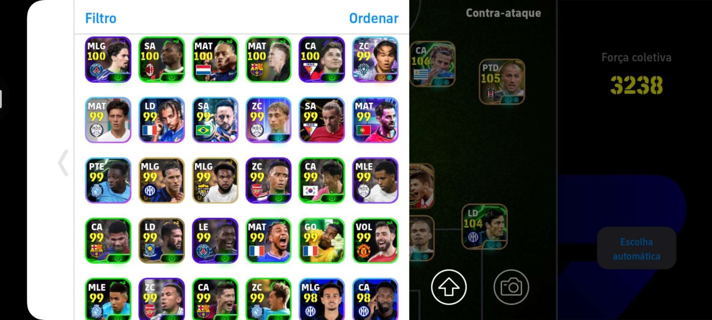 CONTA EFOOTBALL 3200+| FER. TORRES 107, FORLAN 106, VAN DER SAR 108 (LEIA DESC)