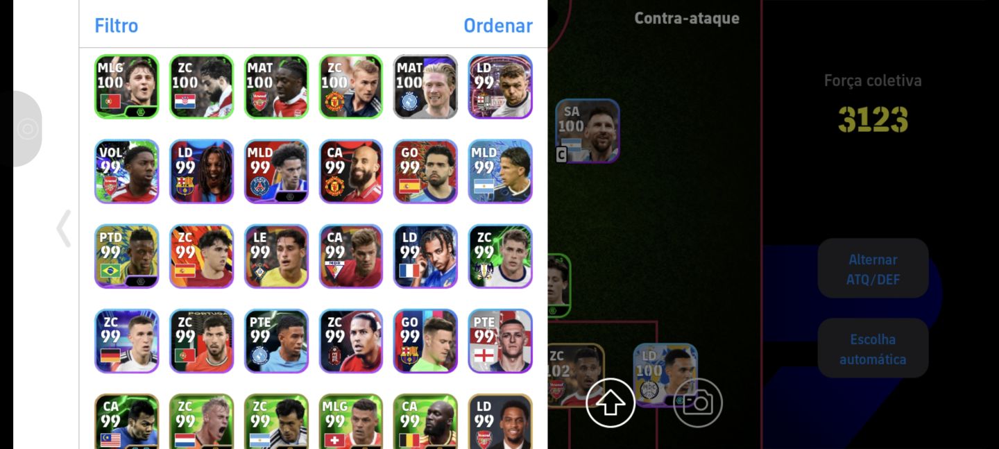 Conta Efootball com Cartas Especiais!! chama!!