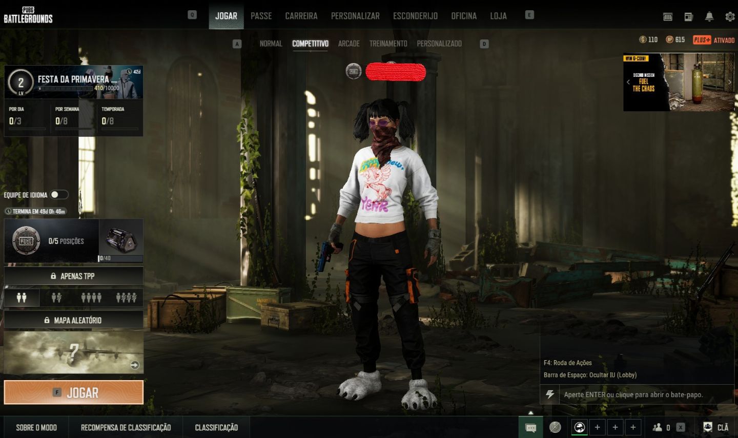 Conta de PUBG Plus STEAM - LVL 500 - 3.420 horas - 6 Armas Pregressivas + croma