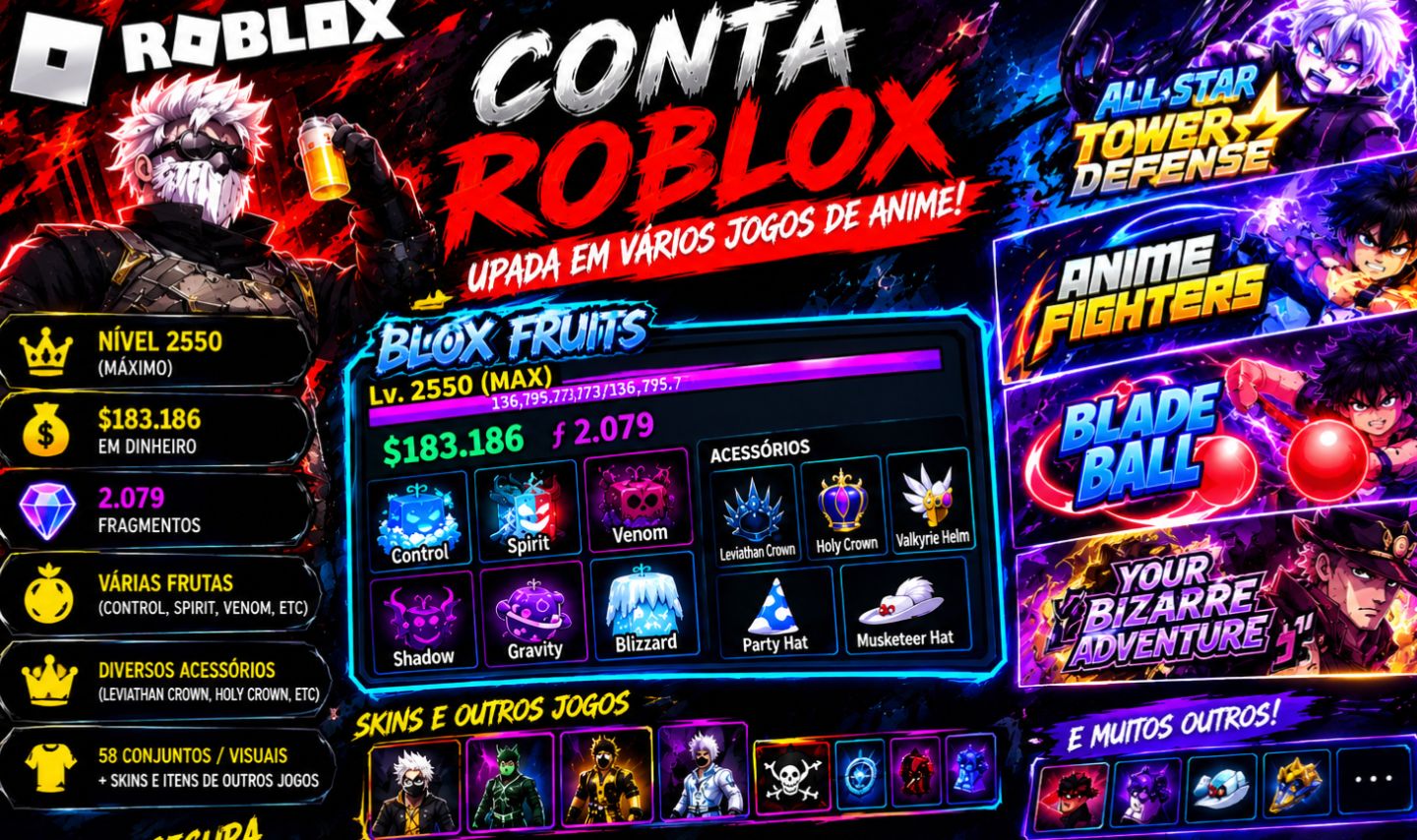 Conta roblox boa para se iniciar bem