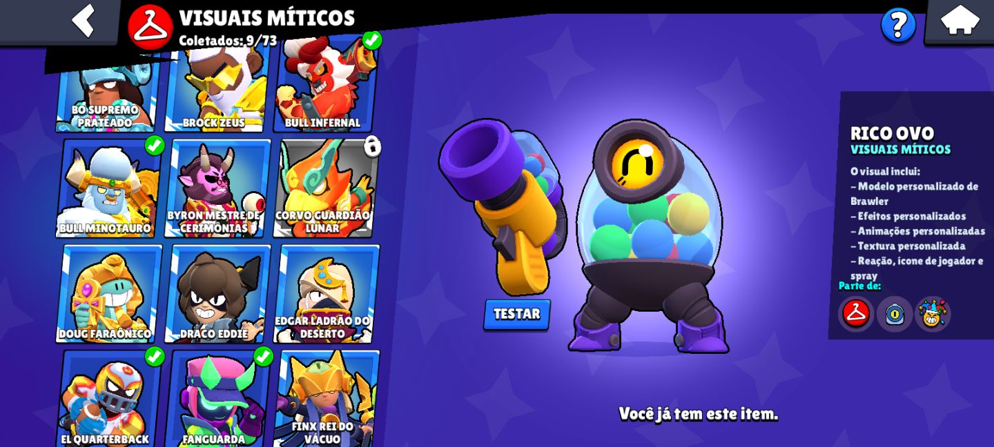 Conta de Brawl stars muito boa e rara, criada em 2021!!!!!!!