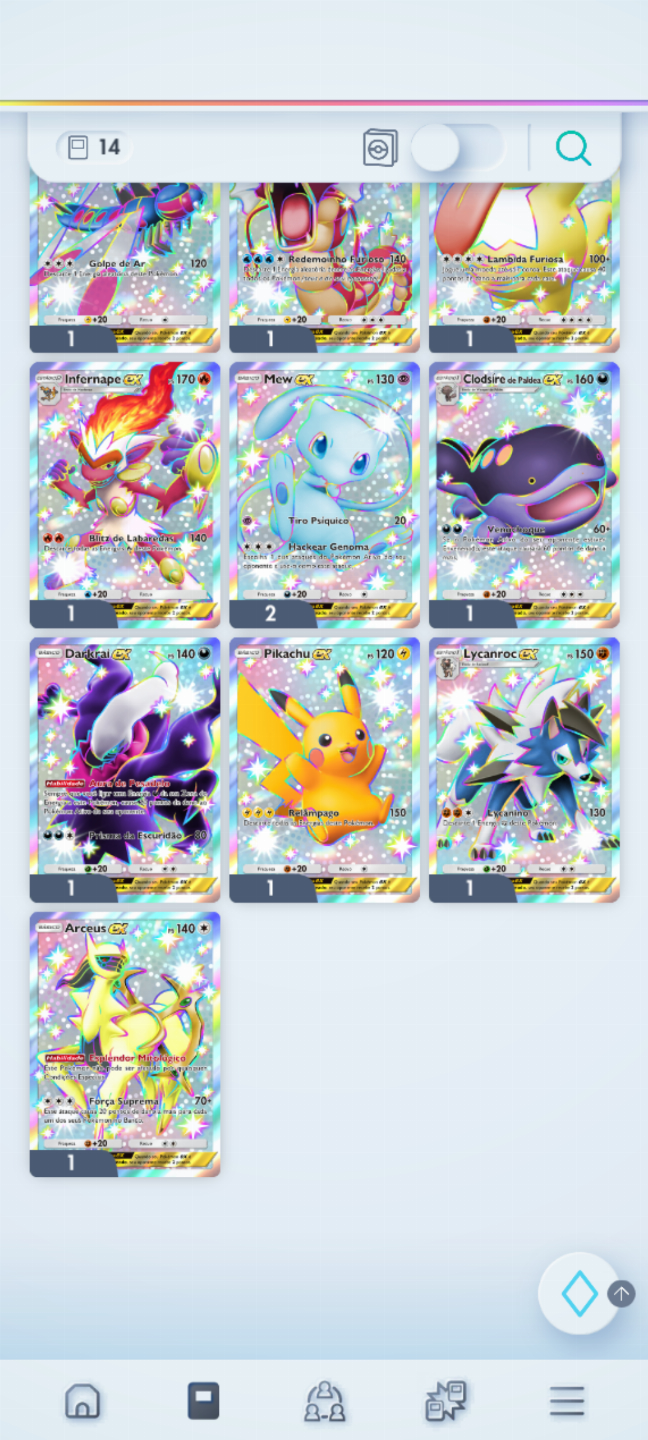 Conta TCG Pokémon LvL 52
