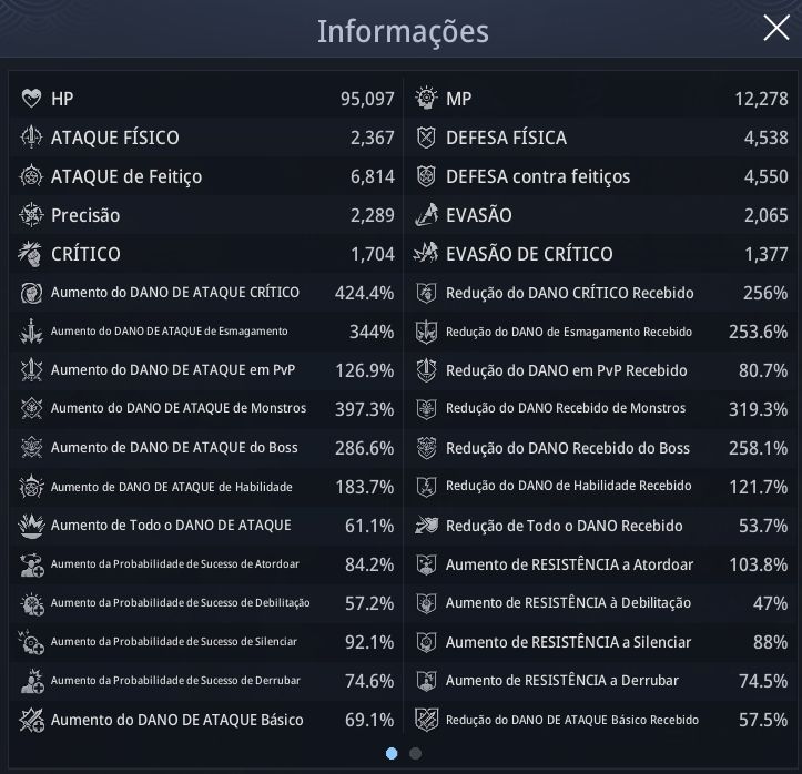 Conta Mir4 Maga LV 124 Elementalista 210k PW 3 Pets lendários