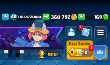 Conta clash royale 10k de troféus, diversas cartas upadas, level 46, 4 anos