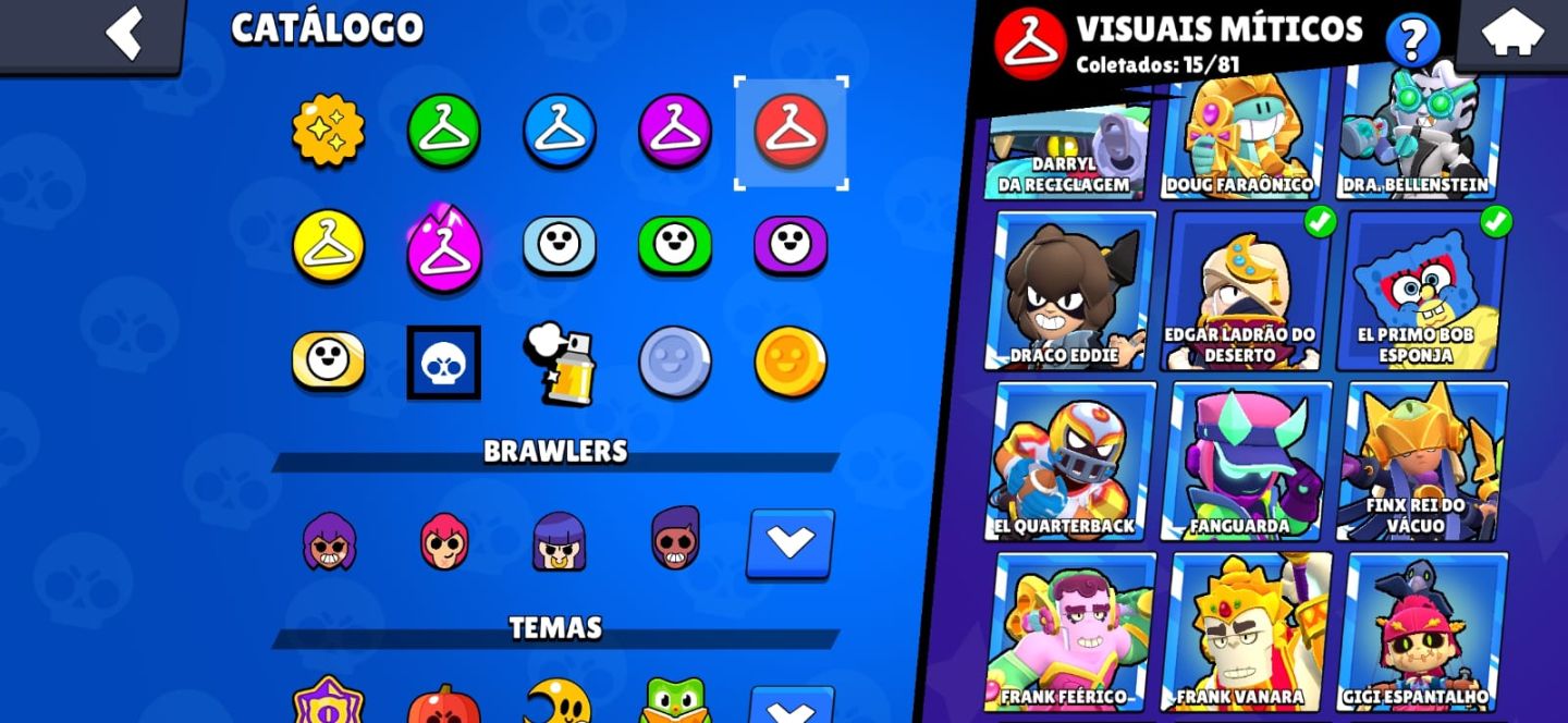 Brawl 89k de troféus com muitas skins raras e upadas!!