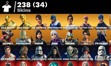 238 SKINS + SALVE O MUNDO FUNDADOR (PODER 129/NIVEL 232)