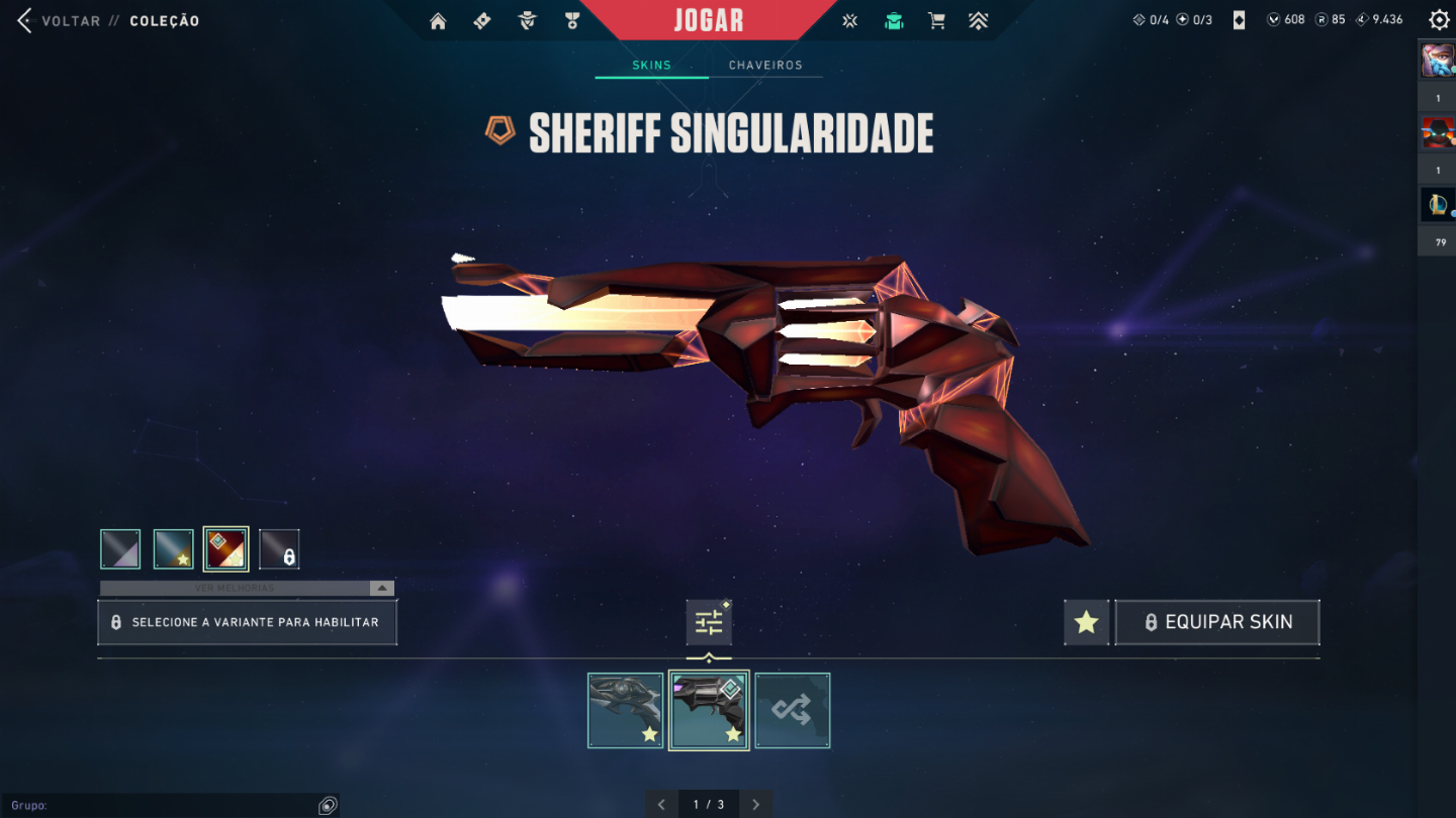 Conta de Valorant, investido R$6050,30 em skins