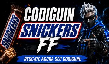 CODIGUIN SNICKERS - FREEFIRE - PARCERIA