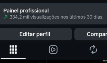 Conta de Instagram com engajamento alto