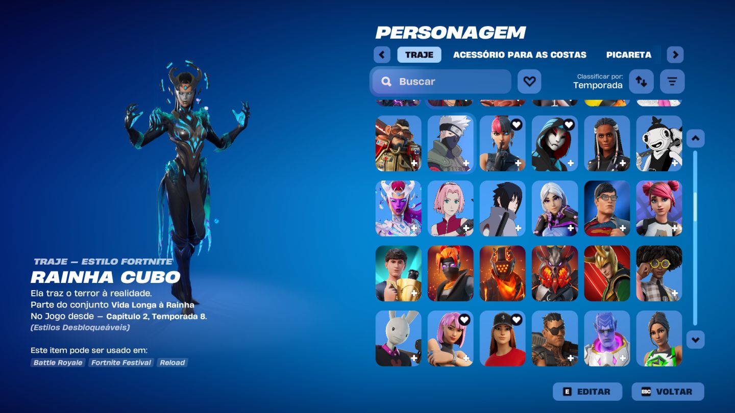 Conta de fornite muito rara com machado leviatã + ea fc 26