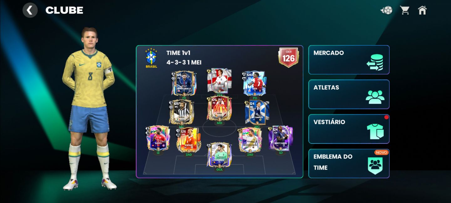 Conta FC mobile GER 126 + 1 BILHÃO de coins+uniformes retrô raros (Chelsea PSG)