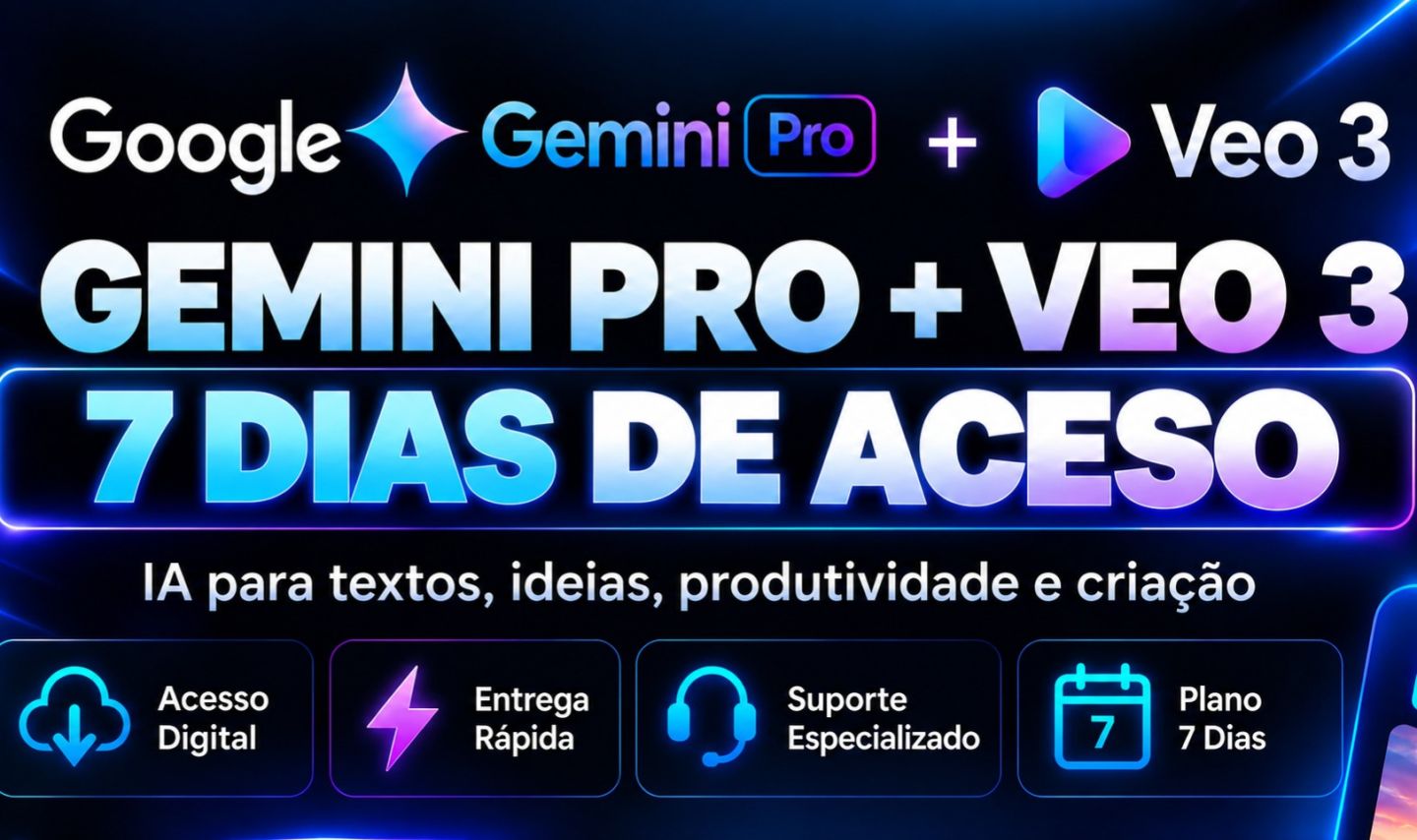 Gemini PRO + Veo 3 7 dias