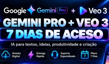 Gemini PRO + Veo 3 7 dias