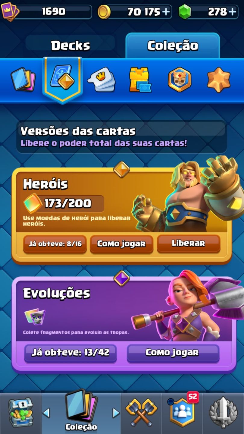 CONTA CLASH ROYALE MAXIMIZADA! NÍVEL 16, VÁRIAS CARTAS NÍVEL 16 E HERÓIS