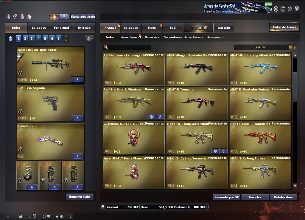 CONTA CROSSFIRE COM 87 VIPS, VÁRIAS VITORIOSAS E PERFEITA PARA TODOS OS MODOS!
