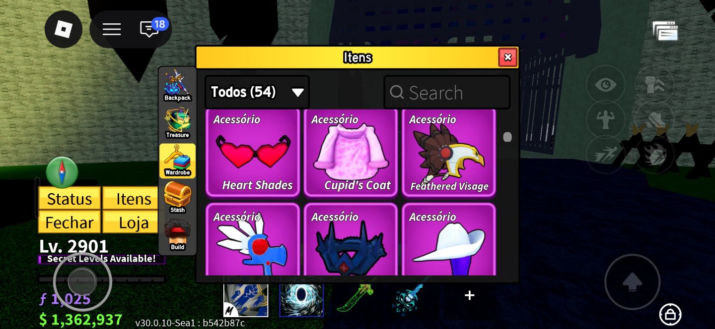 Conta de blox fruits a venda ou em brawl stars 100k+
