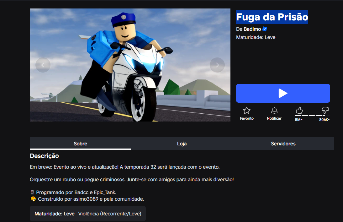JAILBREAK (UPD ! ) - FUGA DA PRISÃO (GAMEPASS/ITENS) MELHORES PREÇOS (ROBLOX)