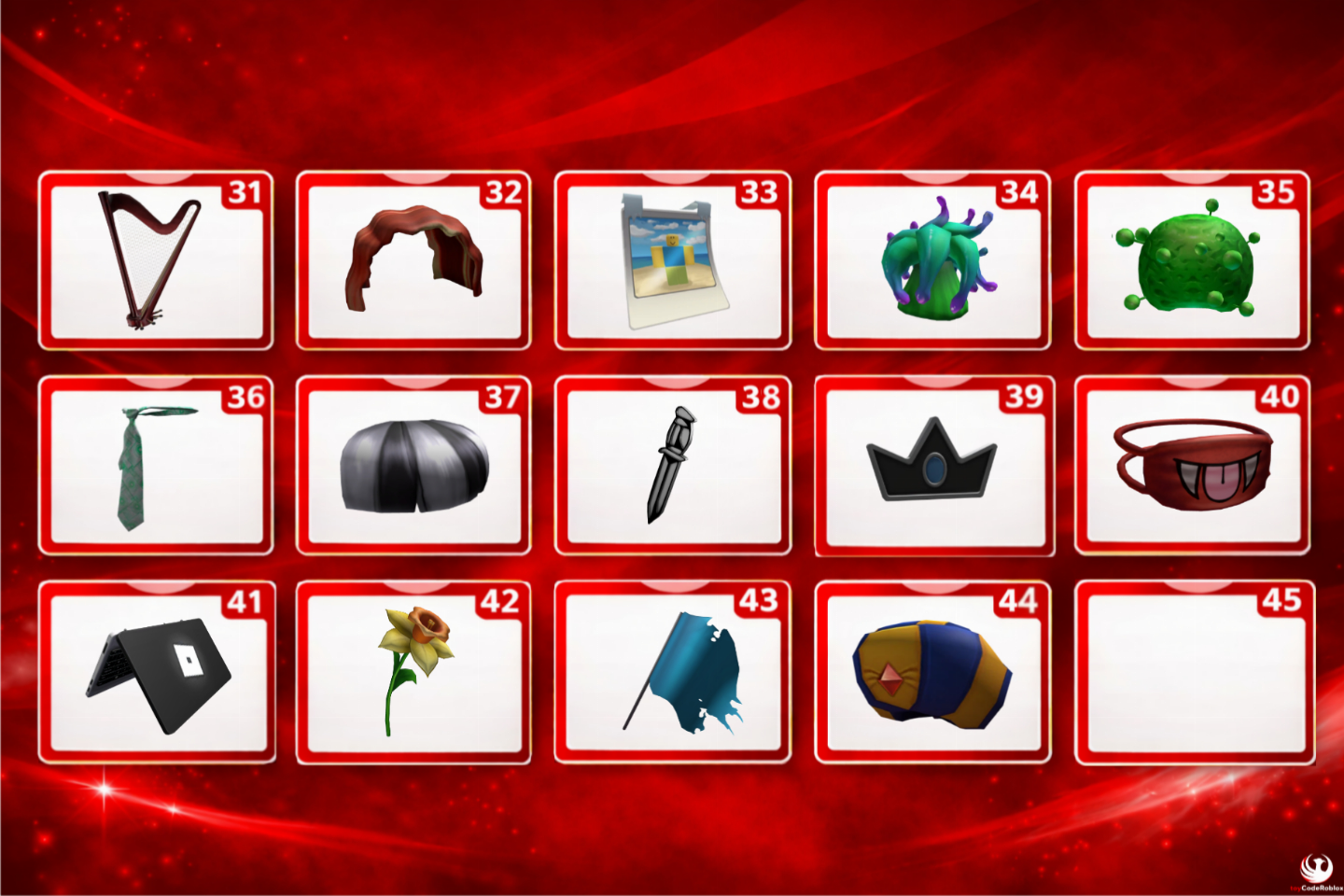Toy Codes Roblox - Raros - itens exclusivos