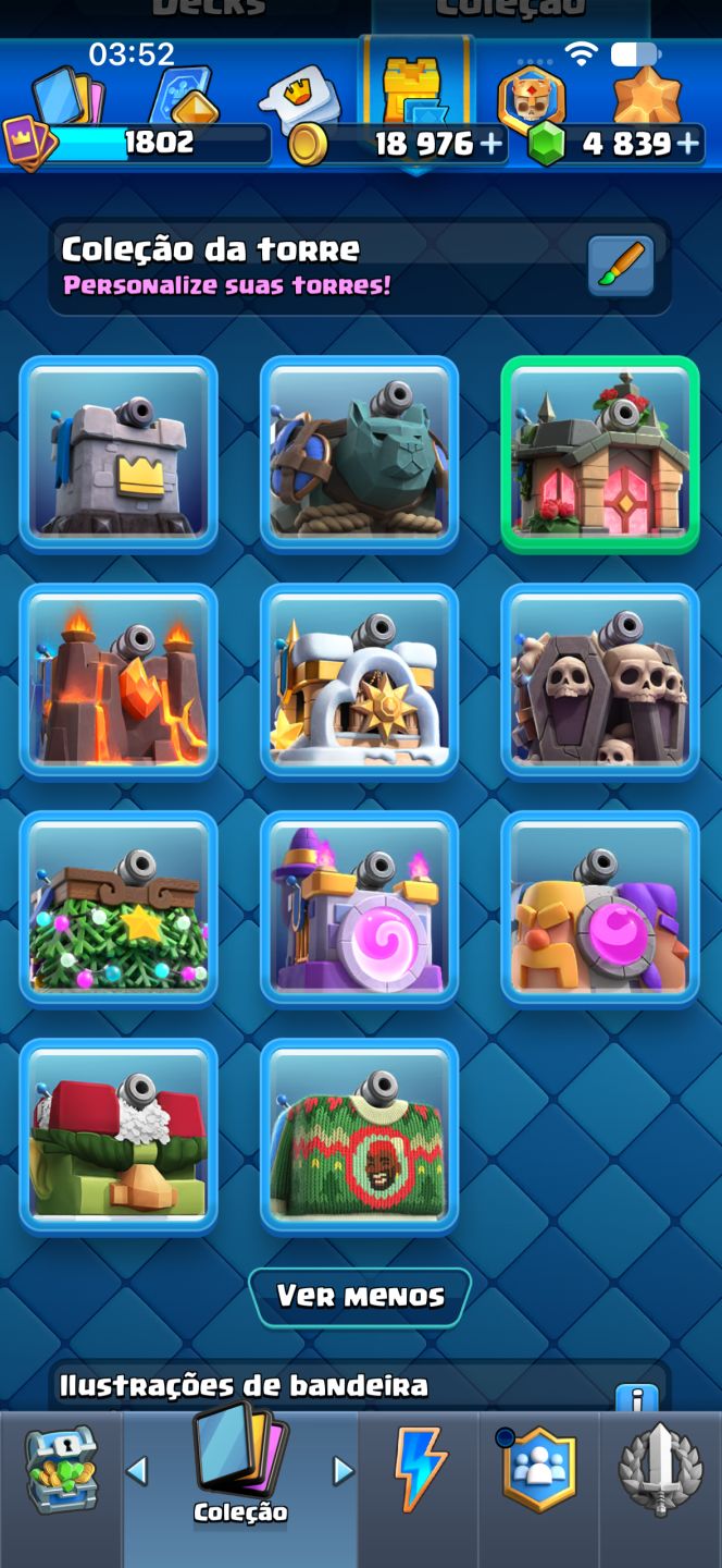 Conta clash royale, 10 anos com várias cartas full