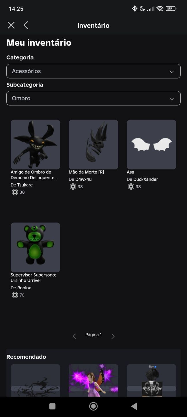CONTA ROBLOX DARK/EMO/GÓTICA | ACESSÓRIOS, CABELOS, ROUPAS E EMOTES